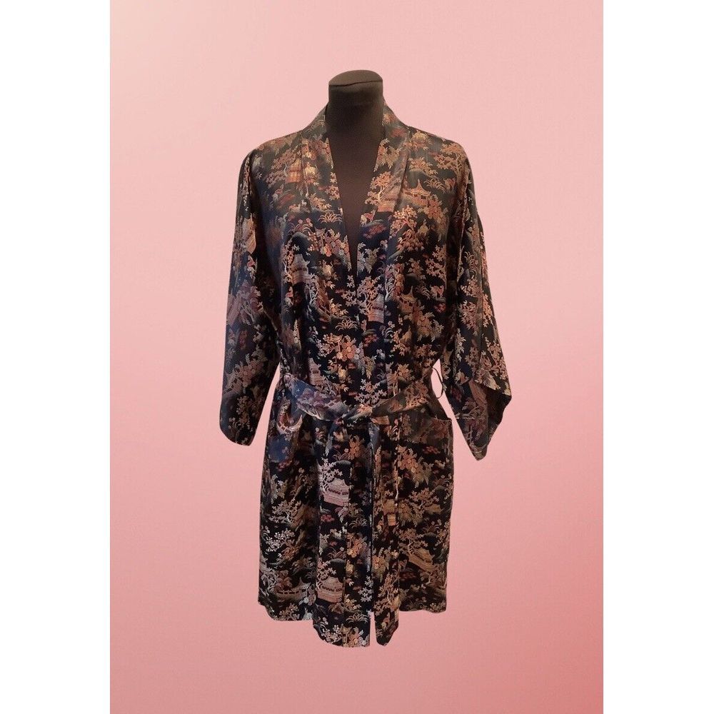 Vintage Chinese Robe Solz Squirrel Sz S